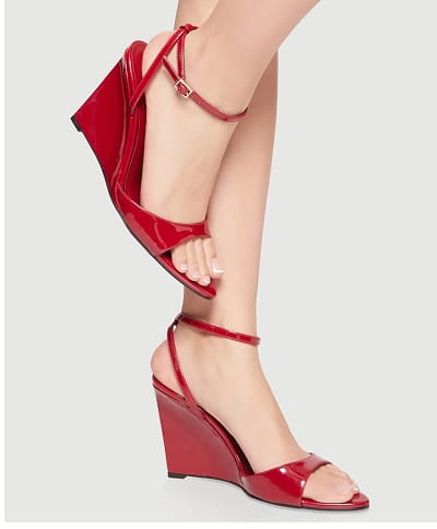 Shop Open Toe Ankle Strap Wedge Sandals