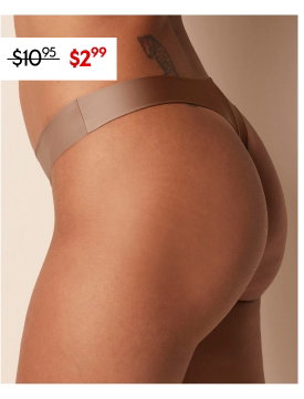 Francyne C1 Thong Medium Beige - 2.99 dollars