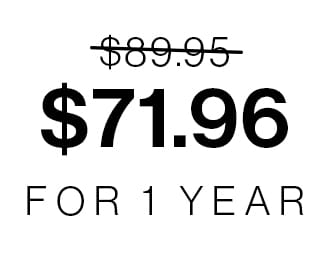 $62.96 for 1 year.