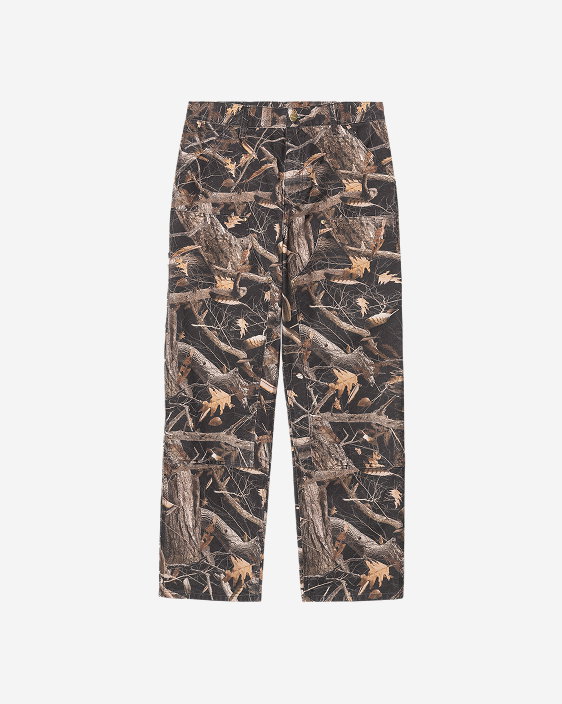 Carhartt WIP Double Knee Pant | Black Camo Feather Tree (Heavy Stone Wash)