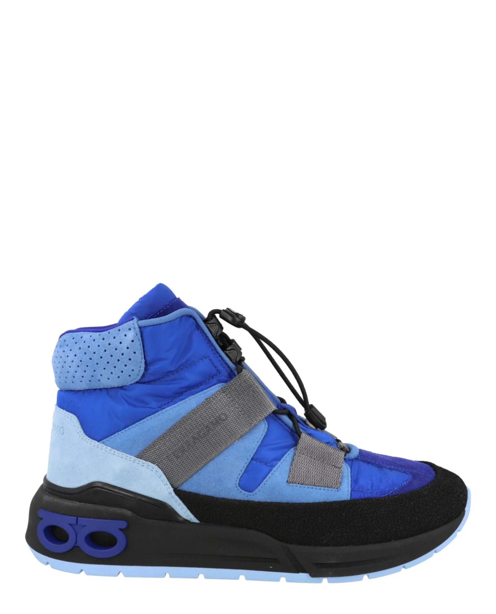 Image of Ferragamo Leonida High-Top Sneakers