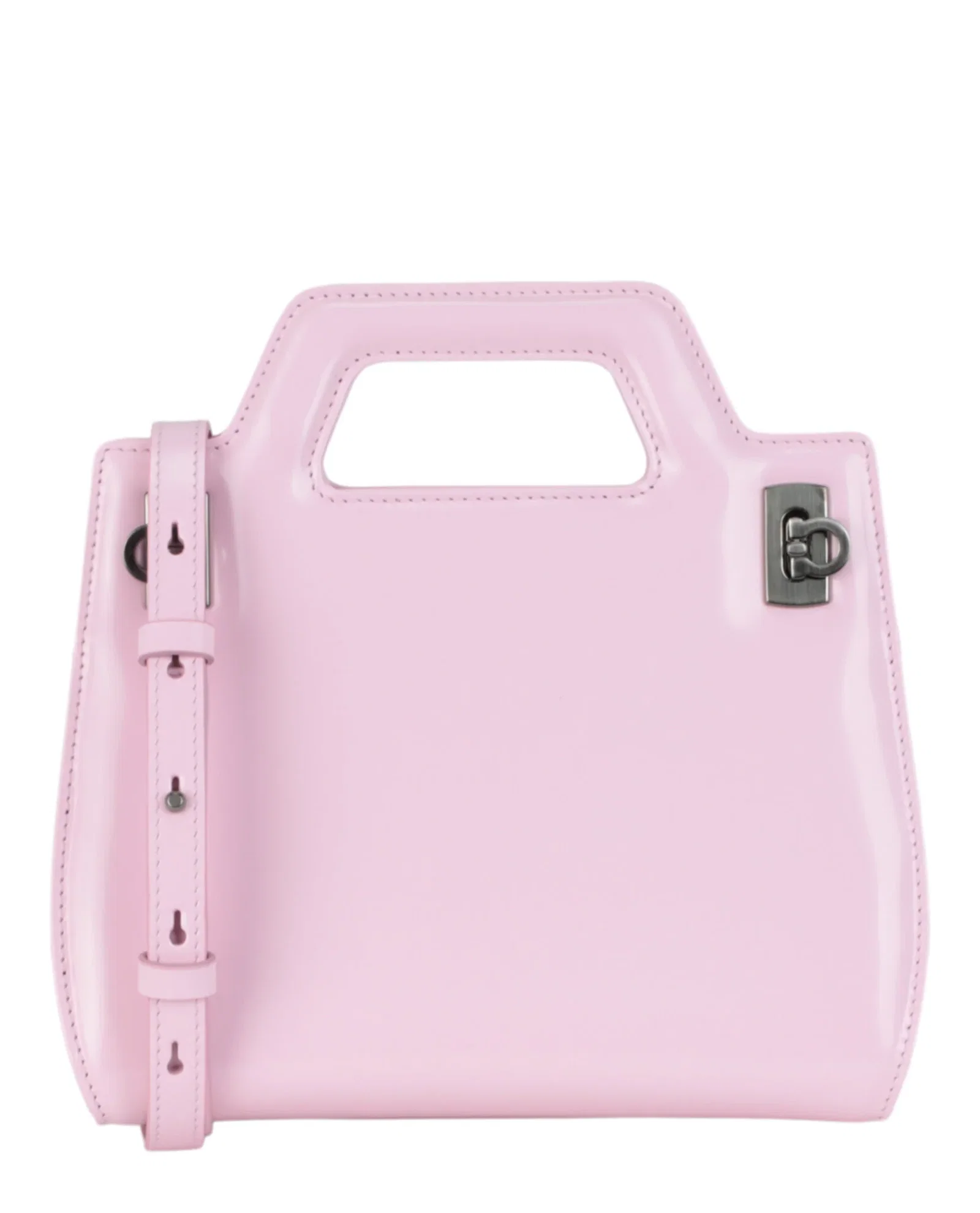 Image of Ferragamo Wanda Top-Handle Bag