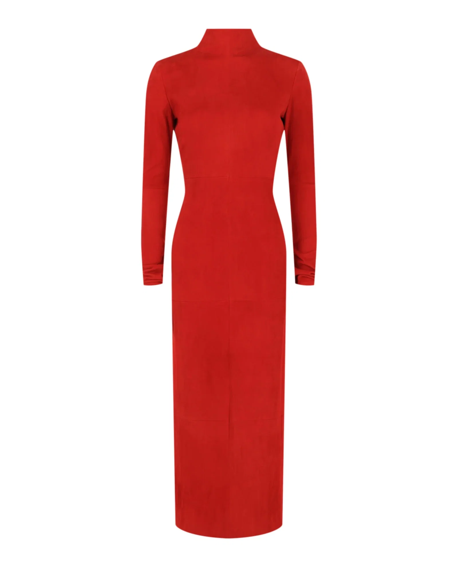Image of Ferragamo Womens Backless Suede Dress