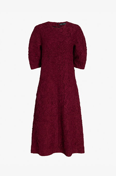 Alin Dress in Crushed Silk in Crushed Silk