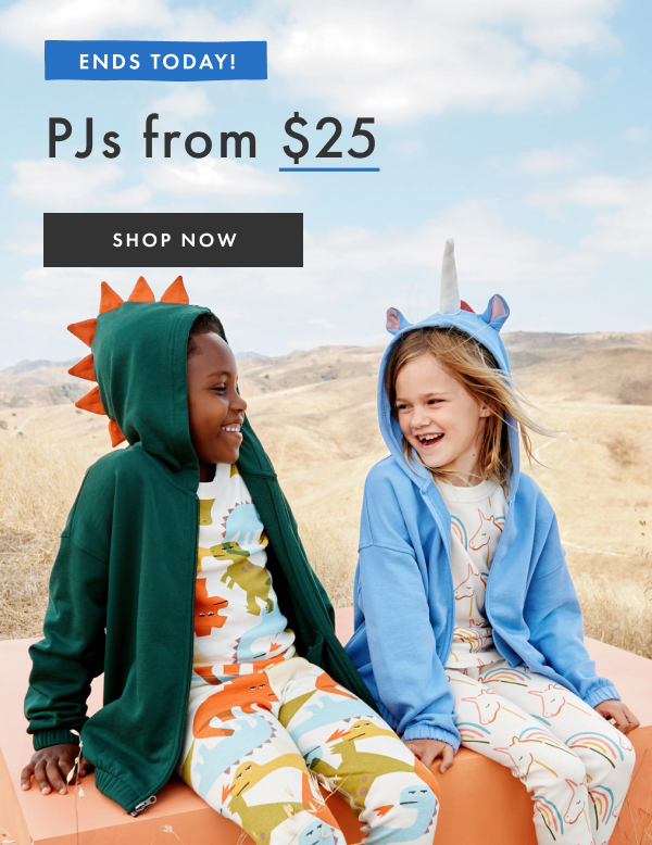 ENDS TODAY - PJs from $25 | shop now