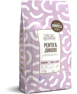Dagsmark Pentu & Juniori 10 kg vehnätön kana-kaura koiran kuivaruoka