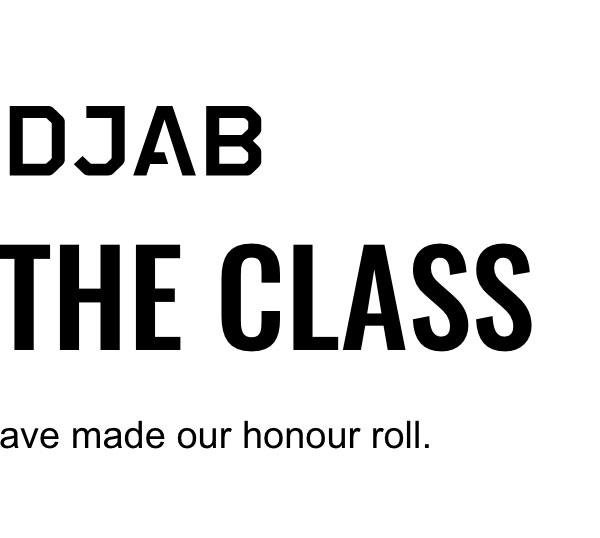 Twik & Djab logos. Top(s) of the Class: here are the pieces that have made our honour roll.