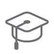 Graduation cap icon