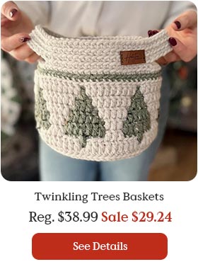 Twinkling Trees Baskets
