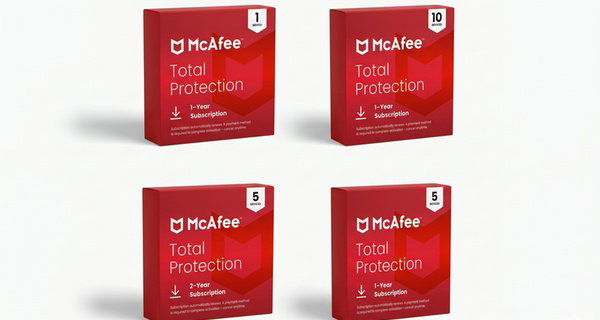 McAfee Total Protection up to 5 Devices | 1-or 2-years