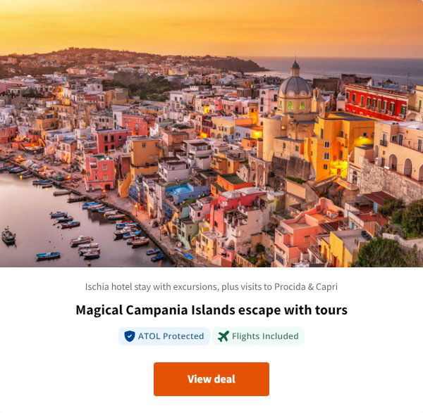 Magical Campania Islands escape with tours