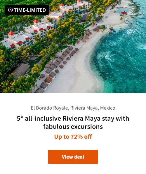 5* all-inclusive Riviera Maya stay with fabulous excursions