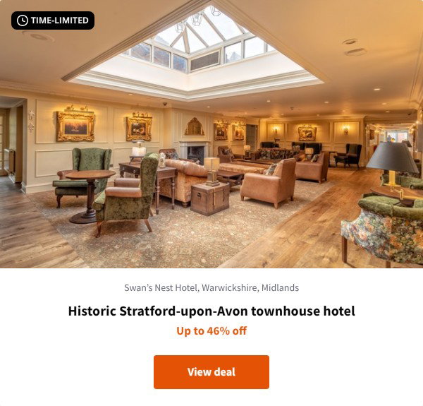 Historic Stratford-upon-Avon townhouse hotel