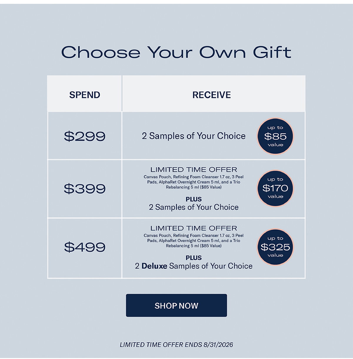 choose your own gift