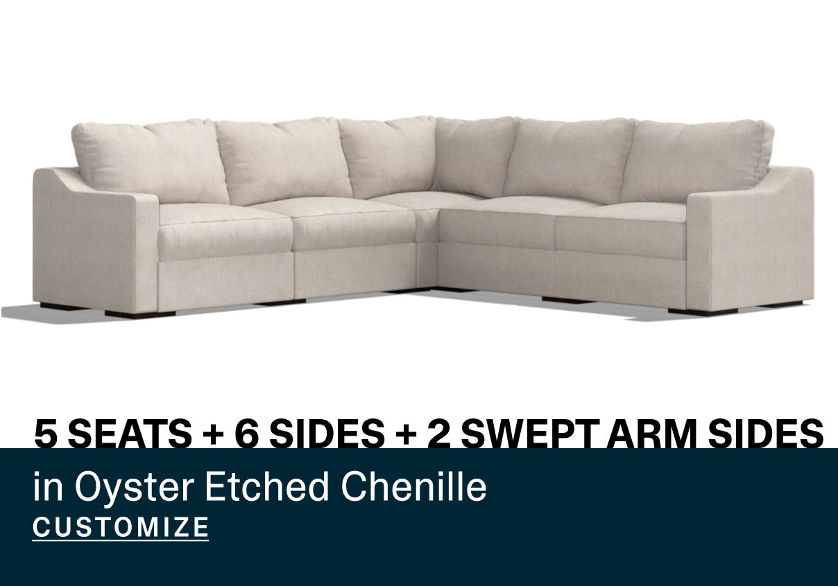 5 SEATS + 6 SIDES + 2 SWEPT ARM SIDES