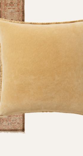 Washed Velvet Pillow Cover