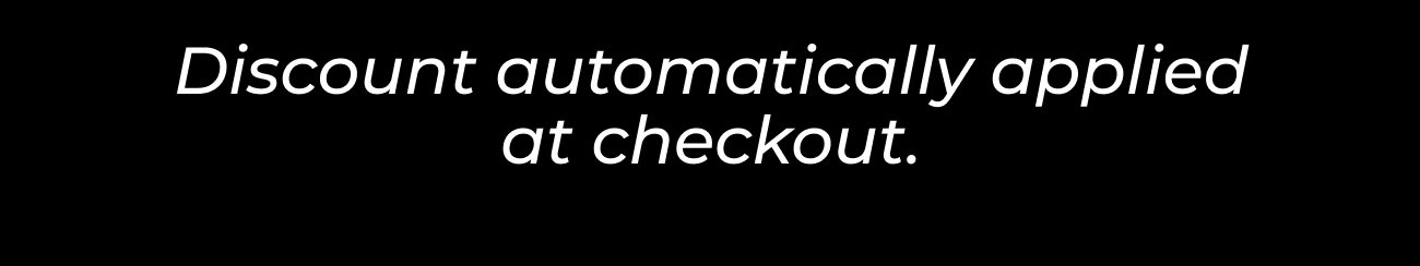 Discount Automatically Applied At Checkout