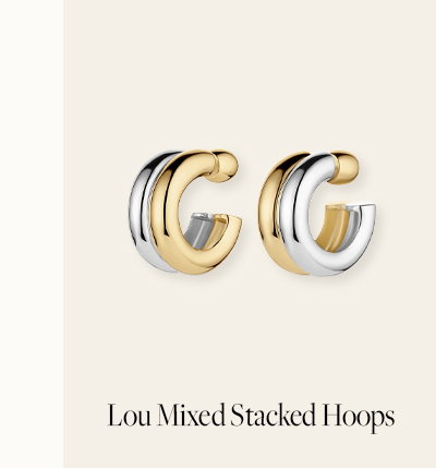 Lou Mixed Stacked Hoops