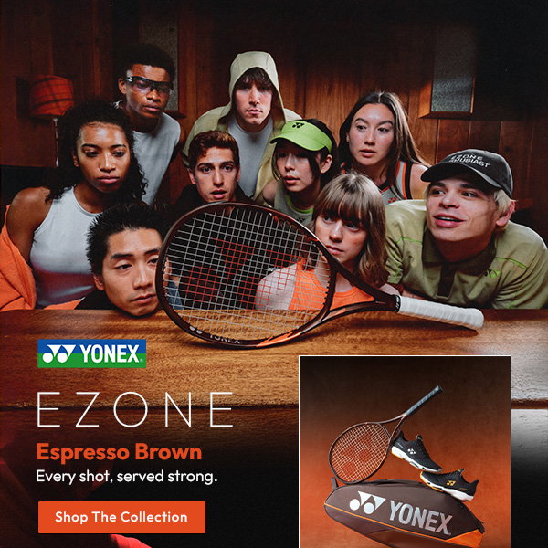 Yonex (logo) EZONE Espresso Brown tennis racquets and bags | Every shot, served strong. Shop The Collection