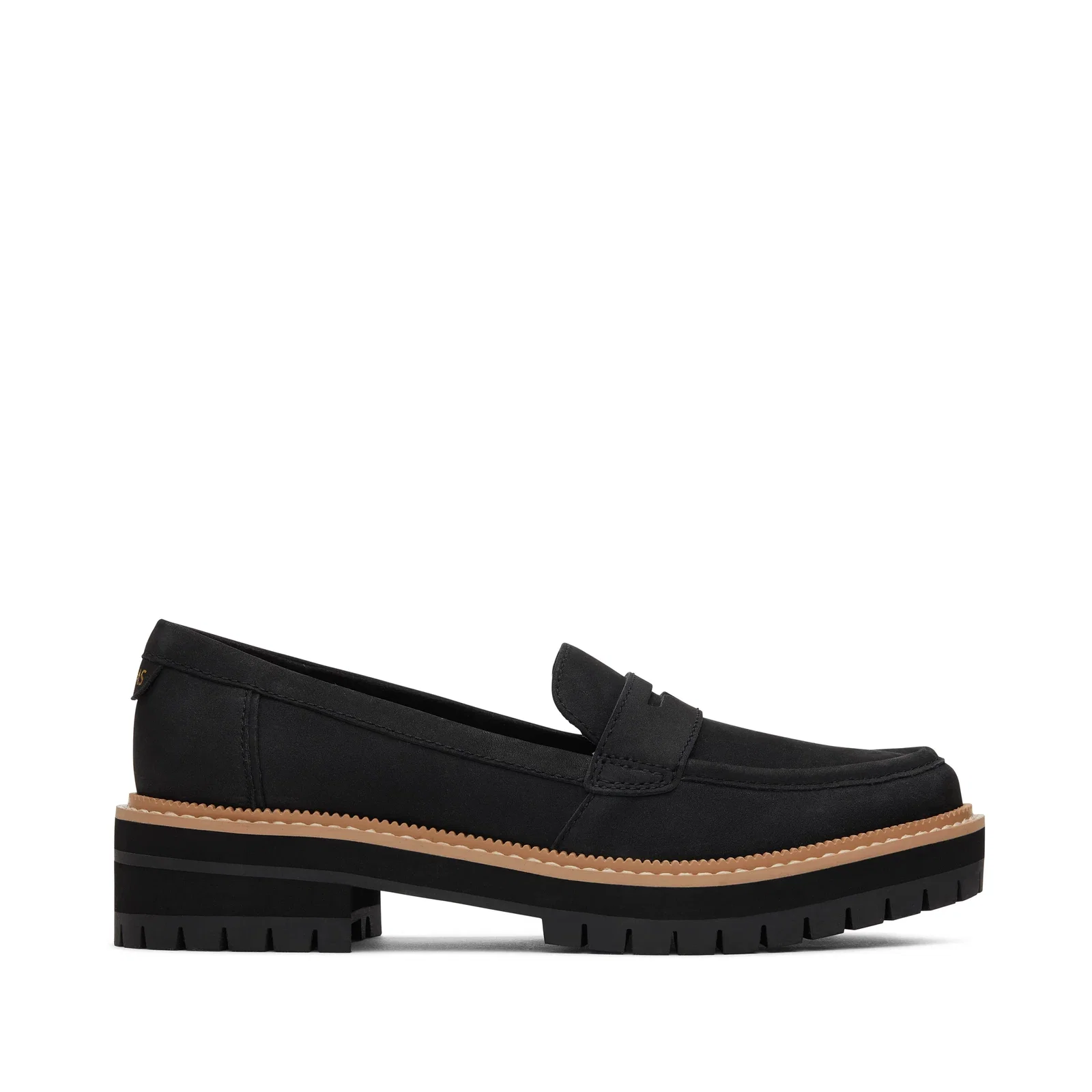 Image of Cara Black Leather Loafer