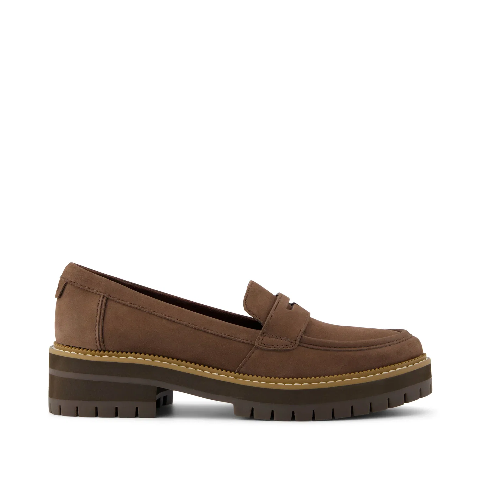 Image of Cara Dark Brown Leather Loafer