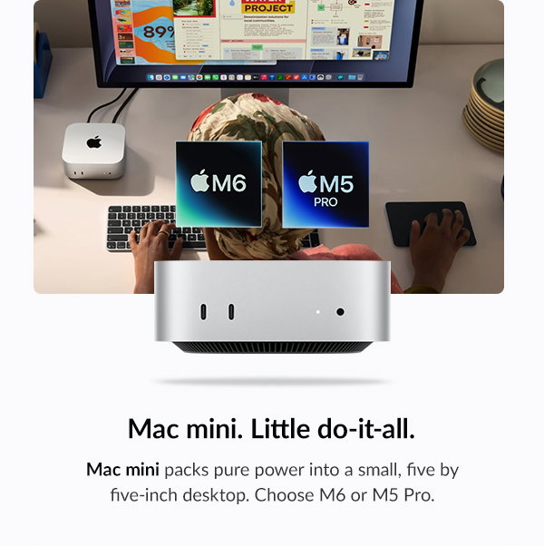 Mac mini. Little do-it-all.