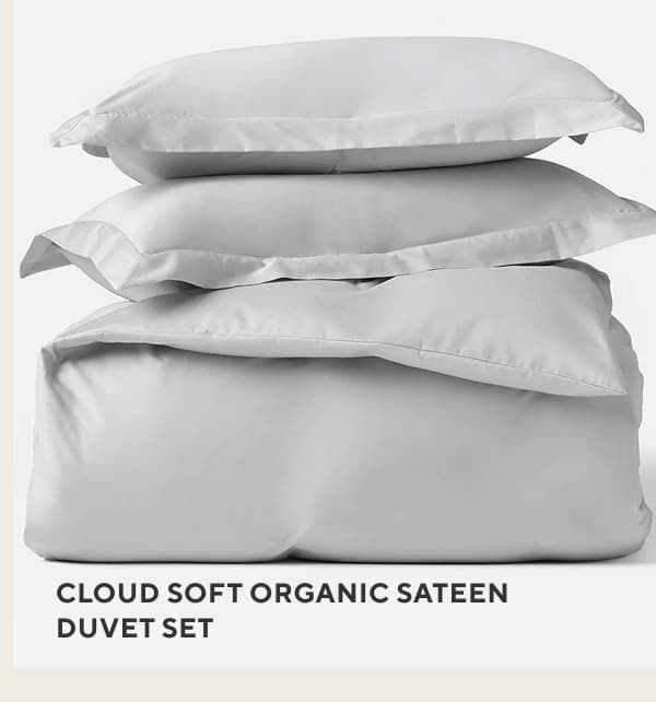 Cloud Soft Organic Sateen Duvet Set