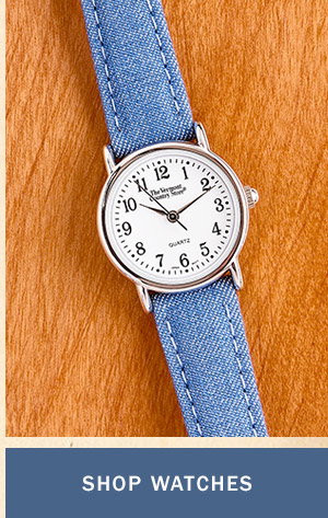 Shop Watches. Women's Classic Watch With Denim Band