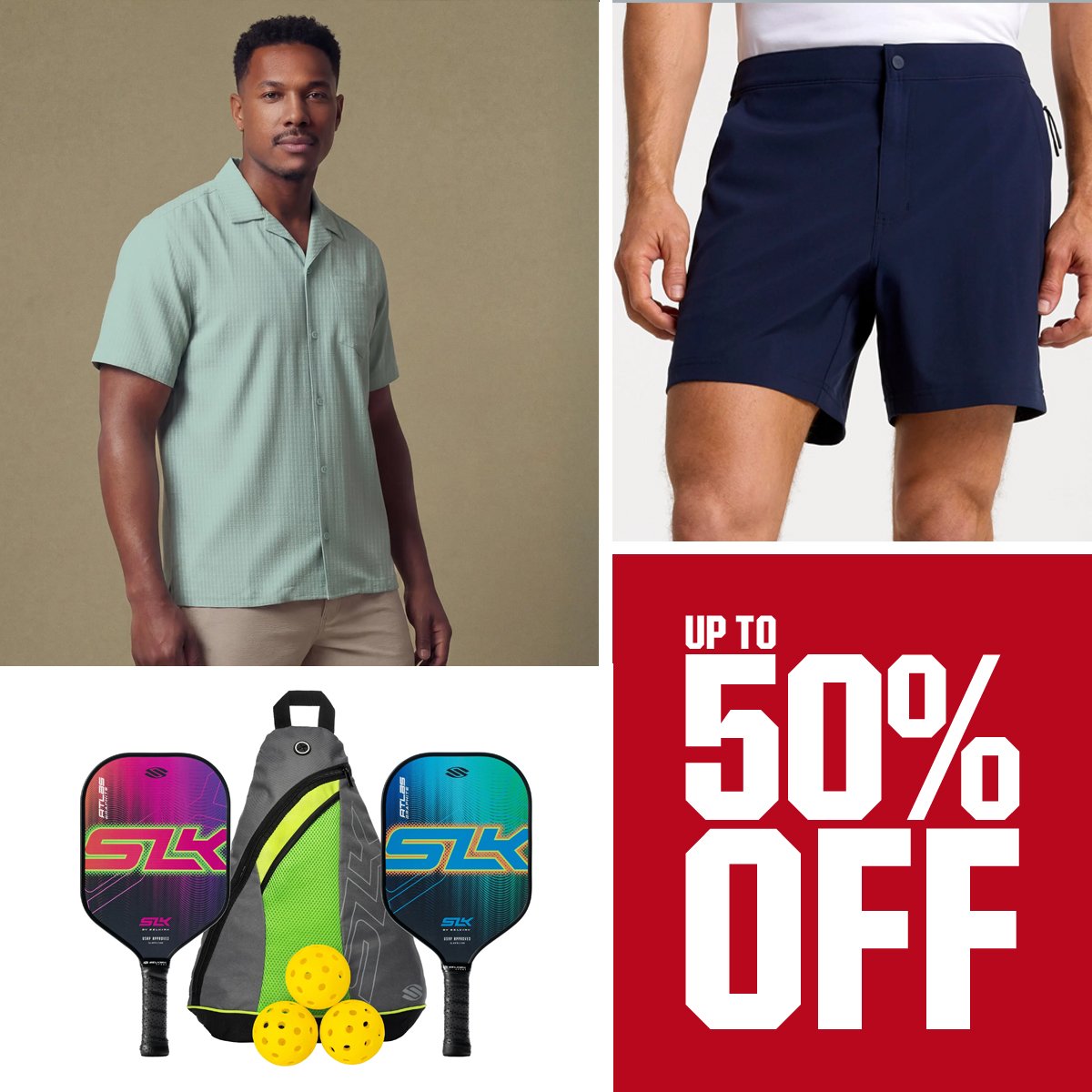 Up to 50% off.
