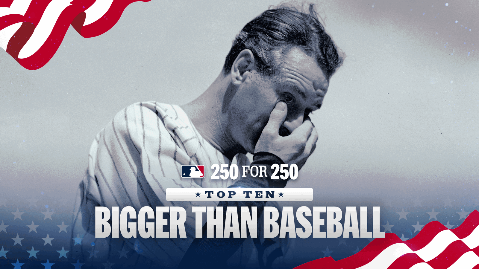 Lou Gehrig collects himself while giving his Luckiest Man speech