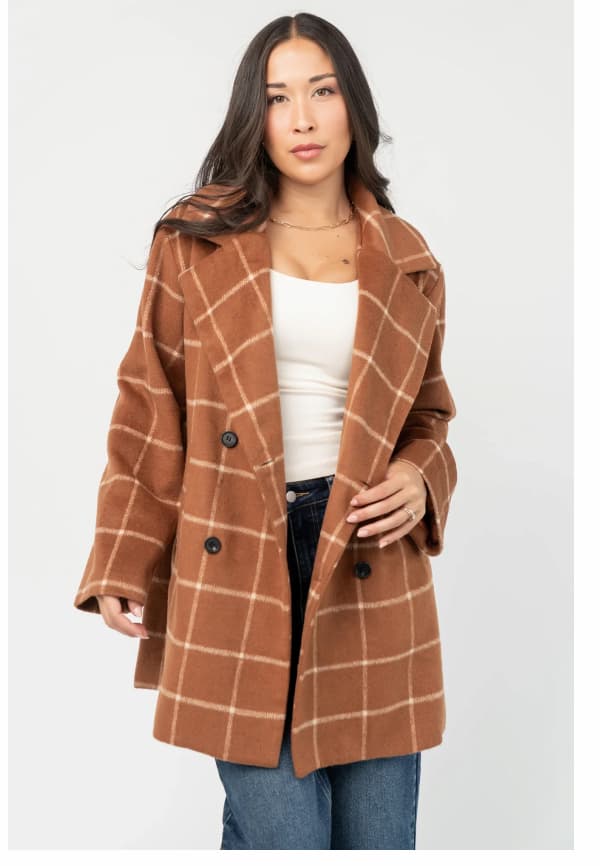 Dorothea Plaid Coat
