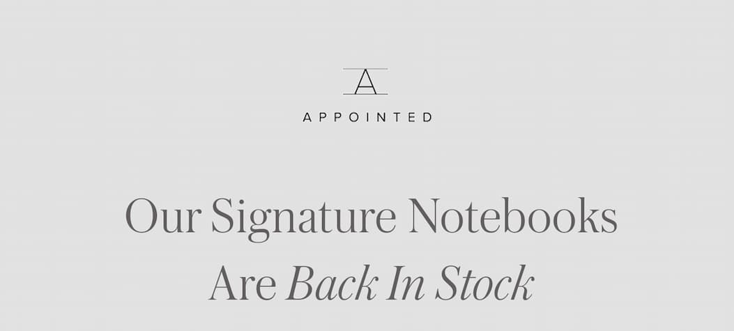 Our Signature Notebooks Are Back In Stock