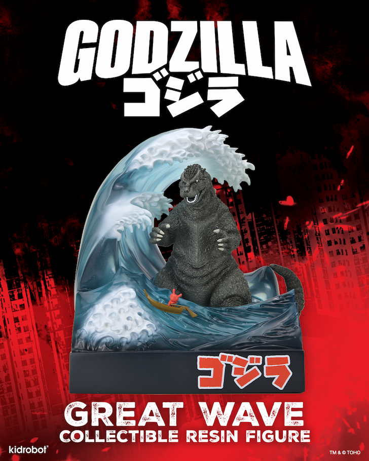 Great Wave Godzilla with Dunny 8" Resin Art Figure (Limited Edition) - NYCC Debut (PRE-ORDER)