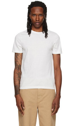 White 1950s Loopwheeled Classic Fit Lightweight T-shirt