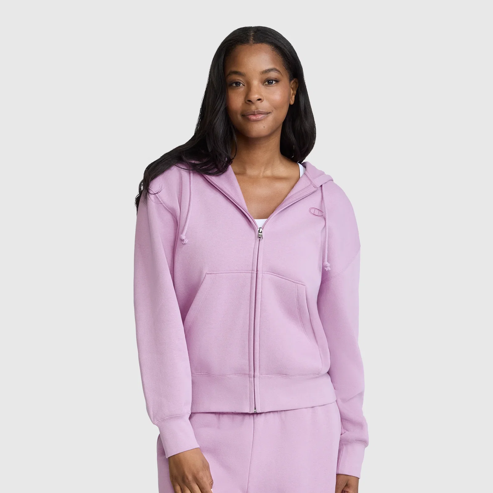 Image of Powerblend Fleece Zip-Up Hoodie, C Logo