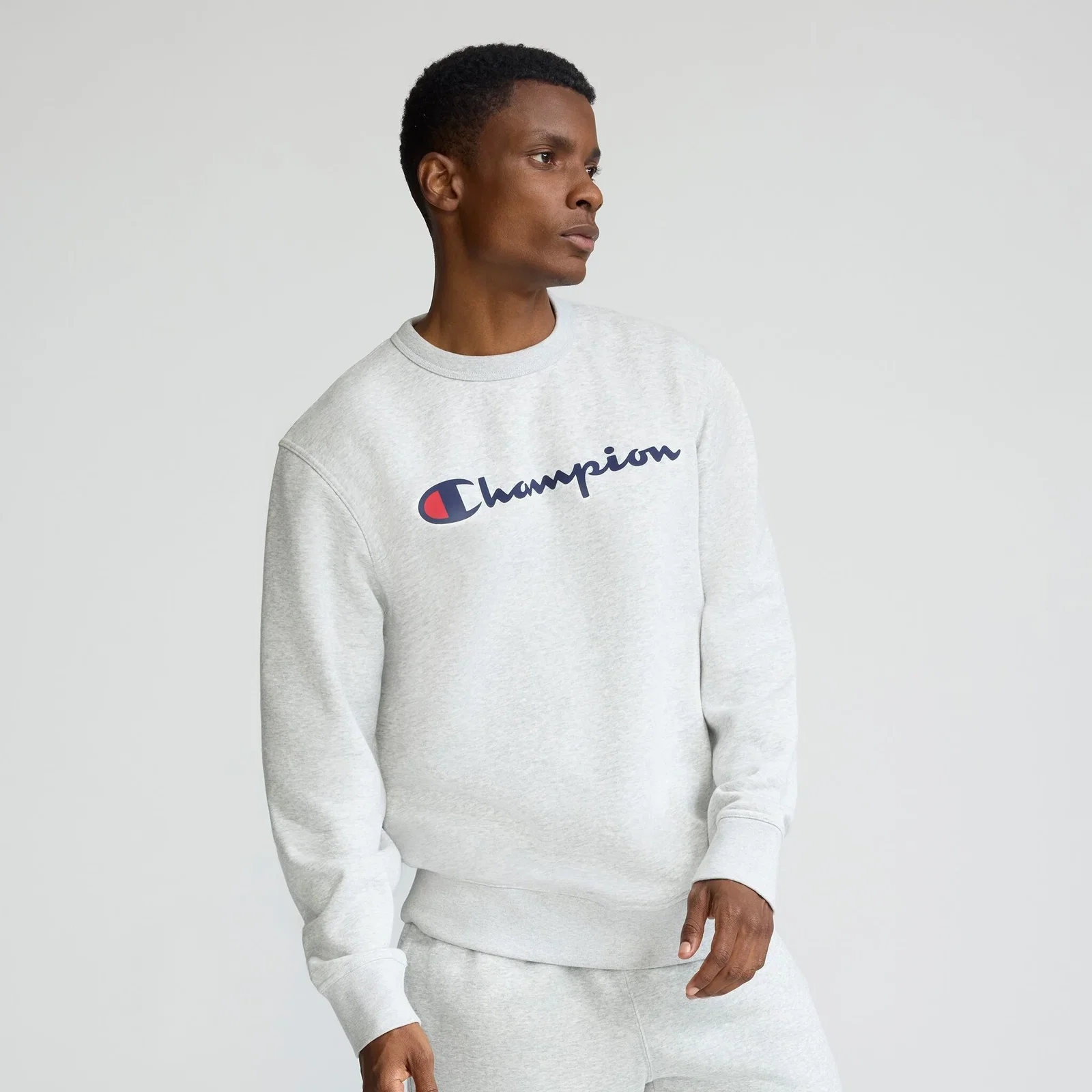 Image of Powerblend Crewneck Sweatshirt, Script Logo