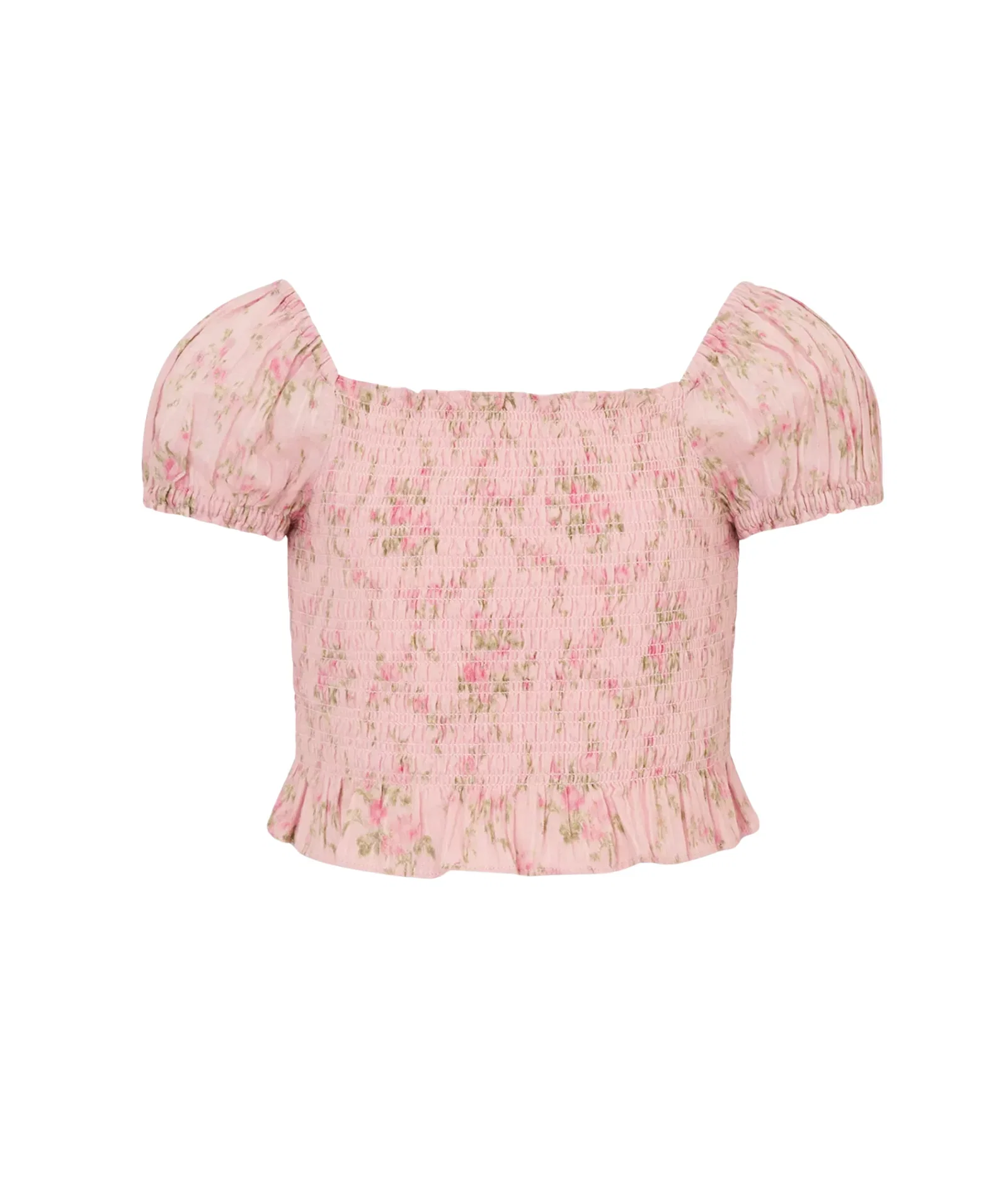 Image of Love Shack Fancy Tween Fabielle Top Spiced Camellia