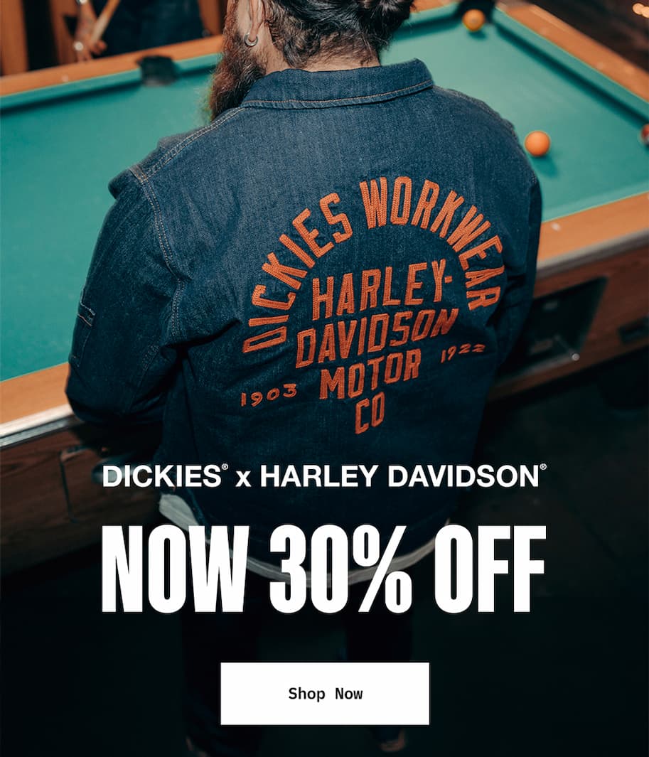 Now 30% Off. Dickies x Harley Davidson®. Shop Now.