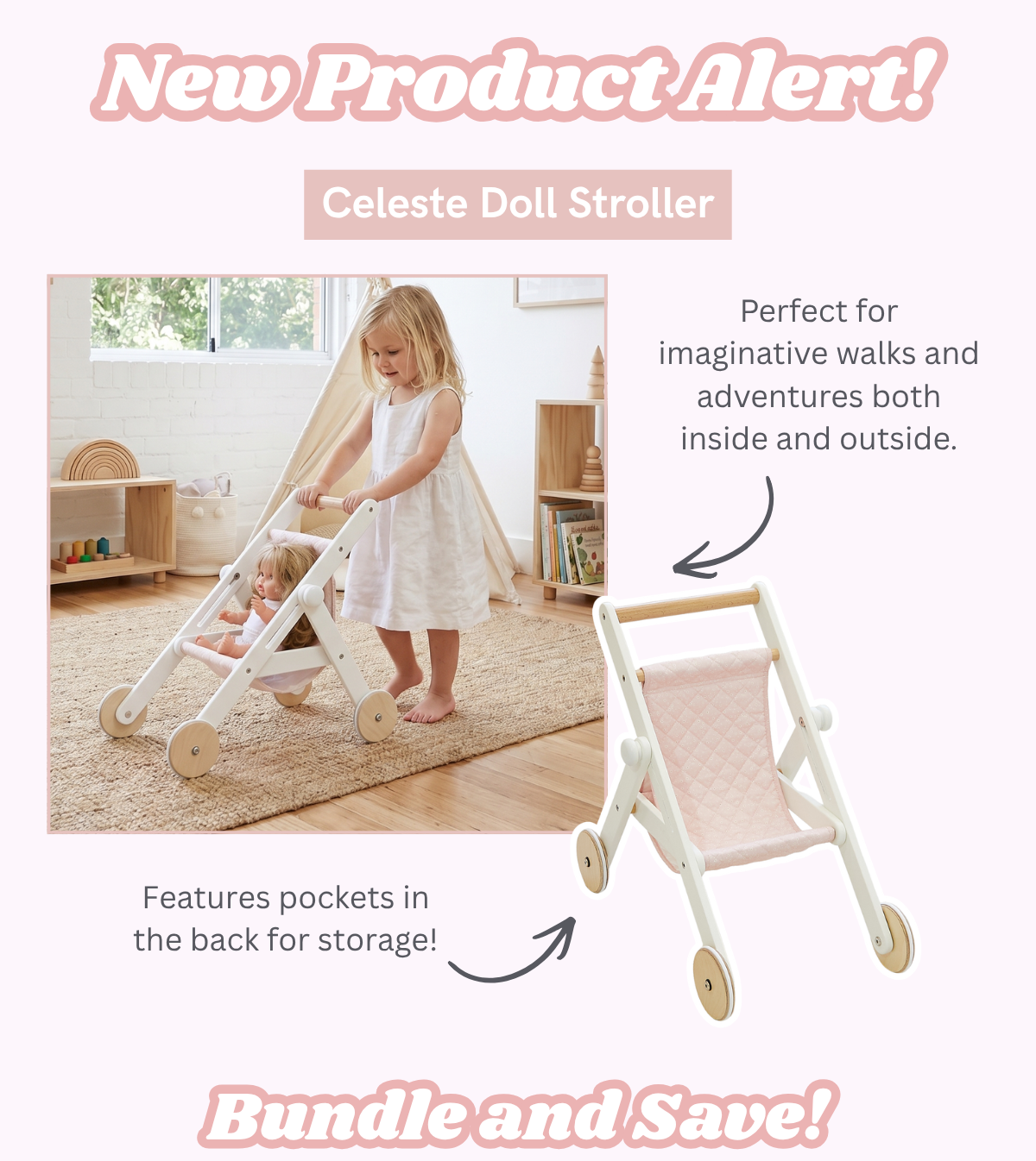 Celeste Doll Stroller