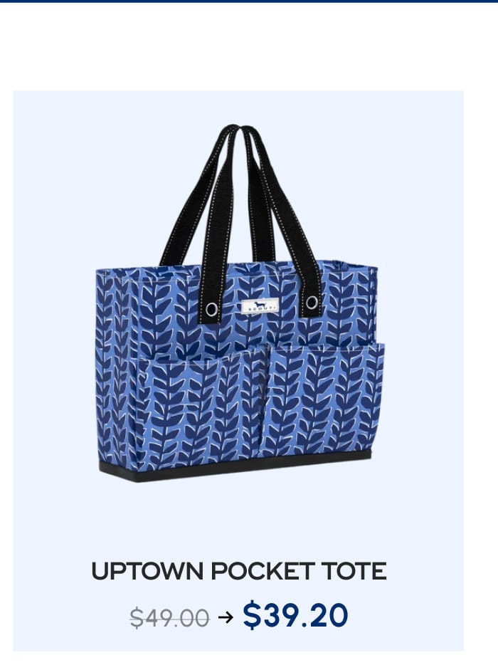 UPTOWN POCKET TOTE. $49.00 → $39.20