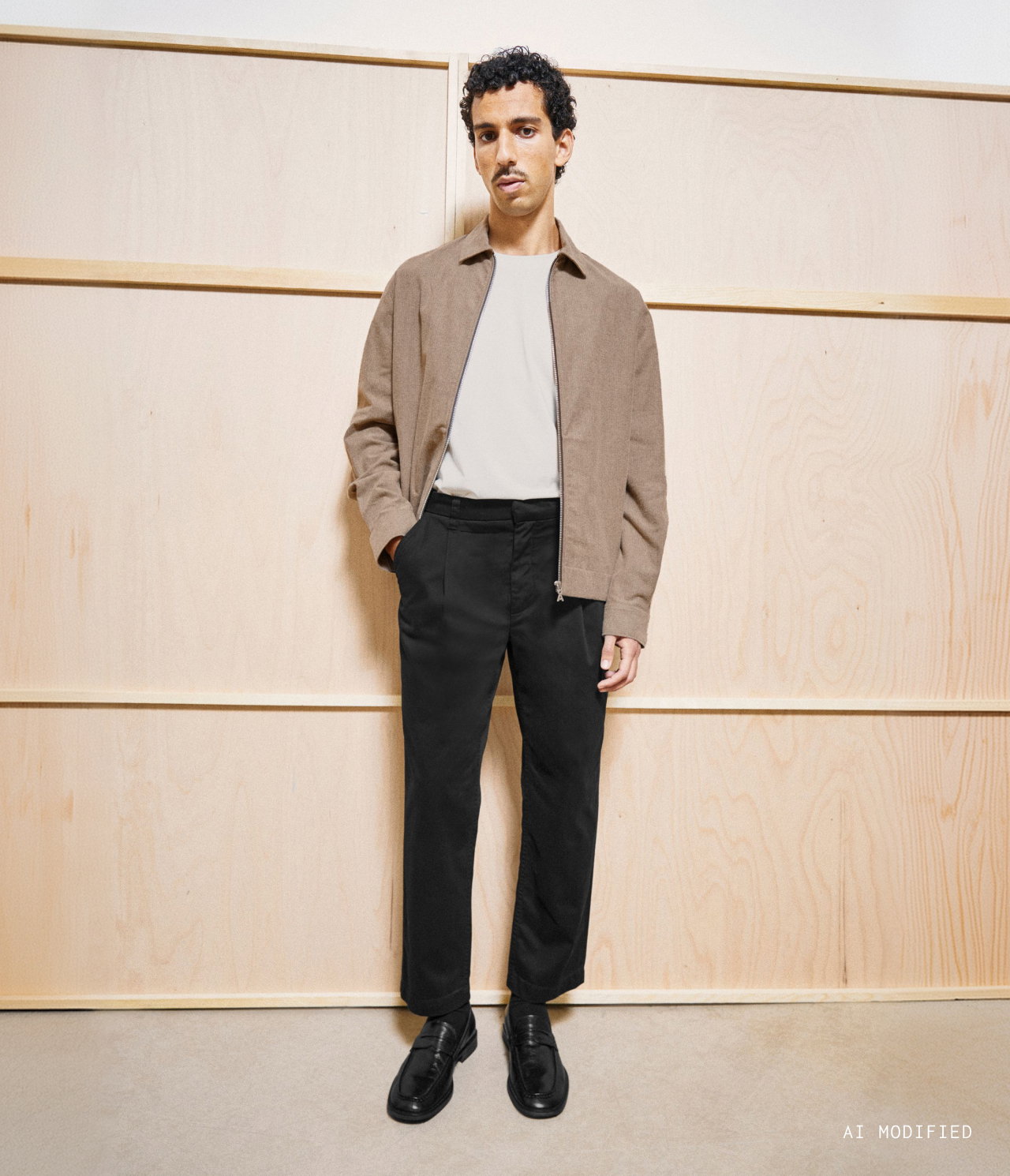 TAAMIR PLEATED CHINOS