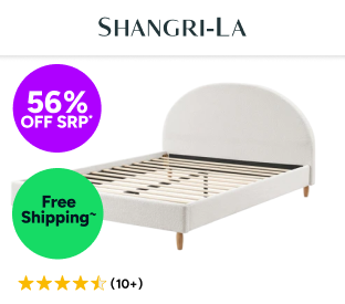 Shangri-La Carmel Boucle Bed Frame (Double) Product Image