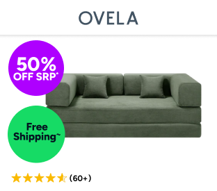Ovela Mia 3 Seater Corduroy Compressed Sofa Bed Product Image