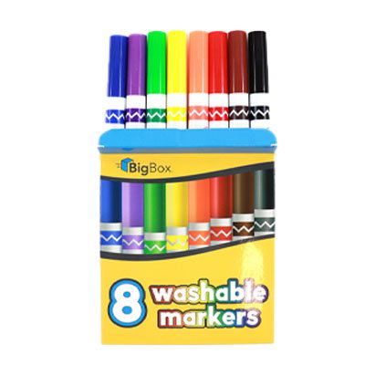 BigBox Washable Broad-Tip Markers, 8ct