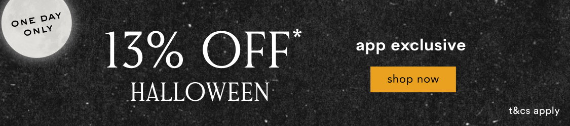 13% off Halloween