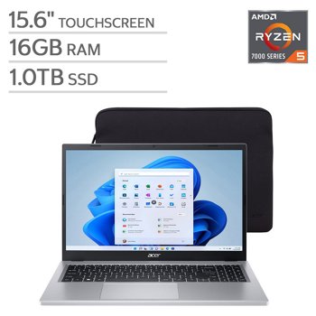 Acer Aspire 3 15.6-inch Touchscreen Laptop with AMD Ryzen 5 Processor