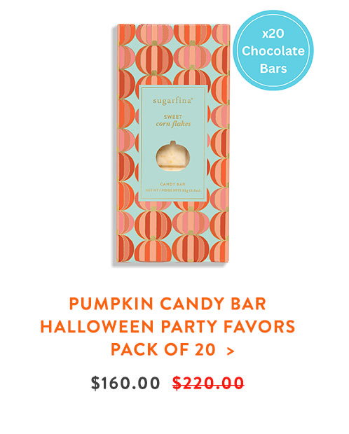 Pumpkin Candy Bar - Halloween Party Favors