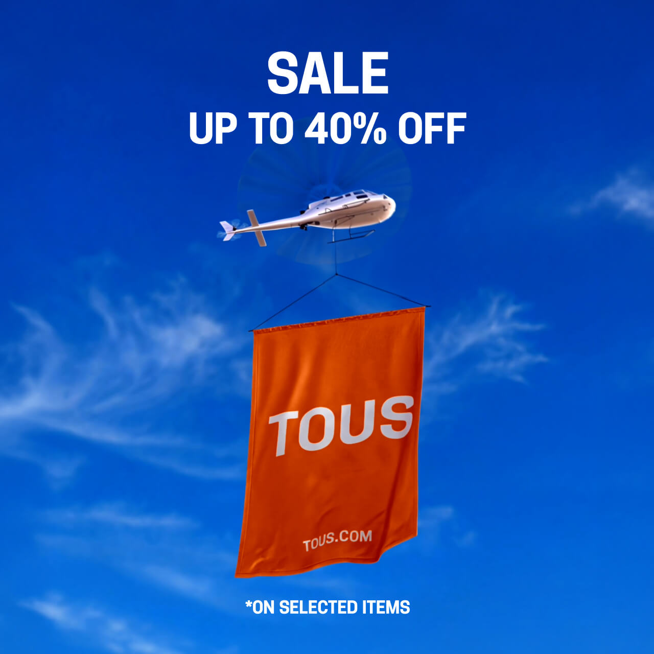 SALE UP TO 40% OFF *ON SELECTED ITEMS
