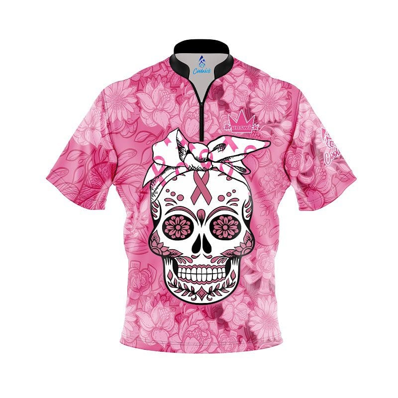 Image of Brunswick Breast Cancer Mashup Fast Track CoolWick Bowling Jersey