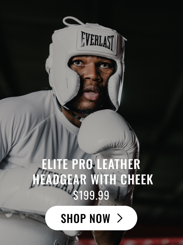 Elite pro leather headgear with cheek
